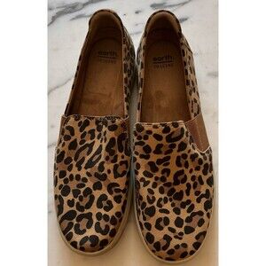 Earth Origins Women 's Eclipse Elin Slip On Leopard Print Shoes Size 10M Casual